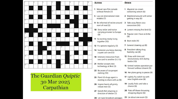 The Guardian Quiptic 1323