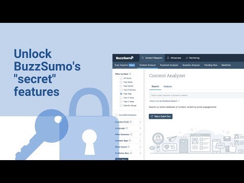 "Secret" BuzzSumo features