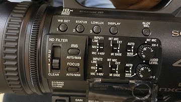 Sony NX200 Professional Video Camera * Operation * Settings