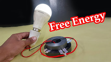 How to make free energy generator light bulb device with magnet using blades