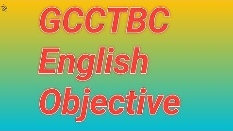 ENG 30/40 OBJECTIVE QUESTION 2023