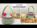 CROCHET EASTER BASKET Free Pattern Mini Large Easter Basket Crochet Pattern
