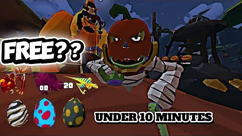HOW TO GET THE THREE FREE DINO EGGS IN UGvr UNDER 10 MINUTES (tutorial)