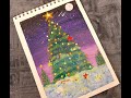 Christmas Tree/easy acrylic painting/Merry Christmas #christmas #happychristmas #christmastree