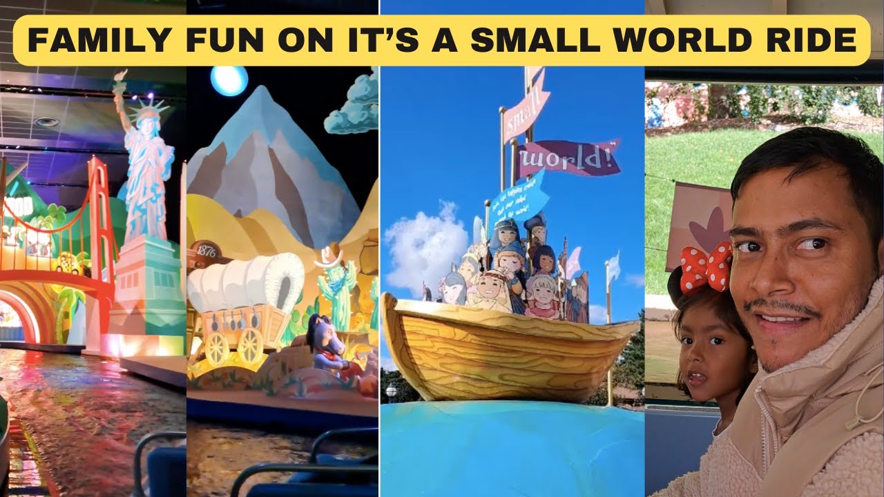 Disney Magic: Indian Family on It’s a Small World Ride | Disneyland | Disneyland Paris 2024