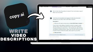 How to Write YouTube Video Descriptions with Copy.ai in SECONDS!