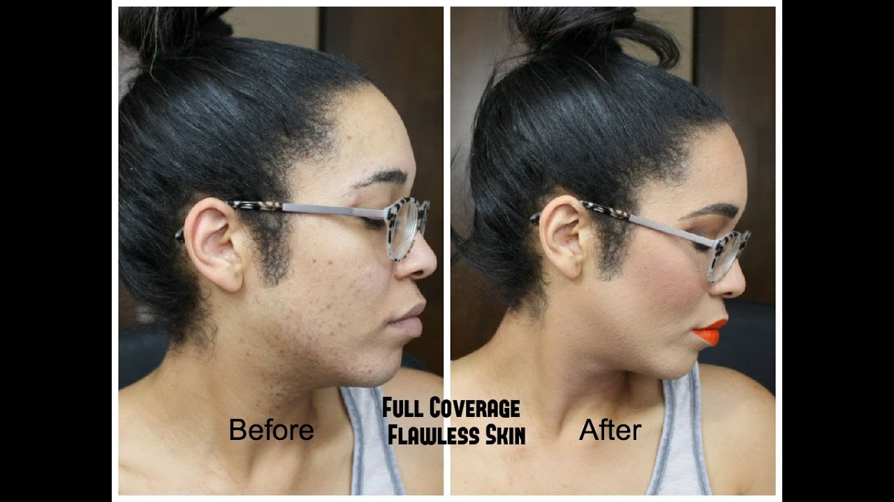 Full Coverage Flawless Face how to cover scars YouTube