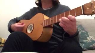 Video thumbnail of "Andrea Franchi - Creuza de ma (De André) eseguita con la chitarra battente"