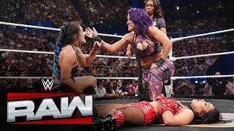 Lyra Valkyria SLAPS Bayley to get a win over Roxanne Perez Raquel Rodriguez Raw Oct 13 2025