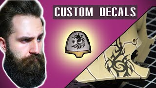 Create Your Own CUSTOM Decals and Apply Them PERFECTLY | Applying Transfer Sheets screenshot 5