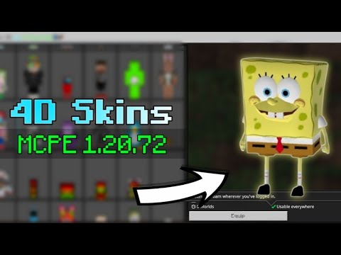 4D/5D Skin Pack for Minecraft PE 1.20.72 | Working on Servers | Android, iOS & PC