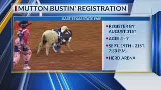 East Texas State Fair adds mutton bustin’ for young rodeo stars