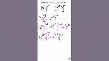 Power of a Product Rule #exponents #howto #math
