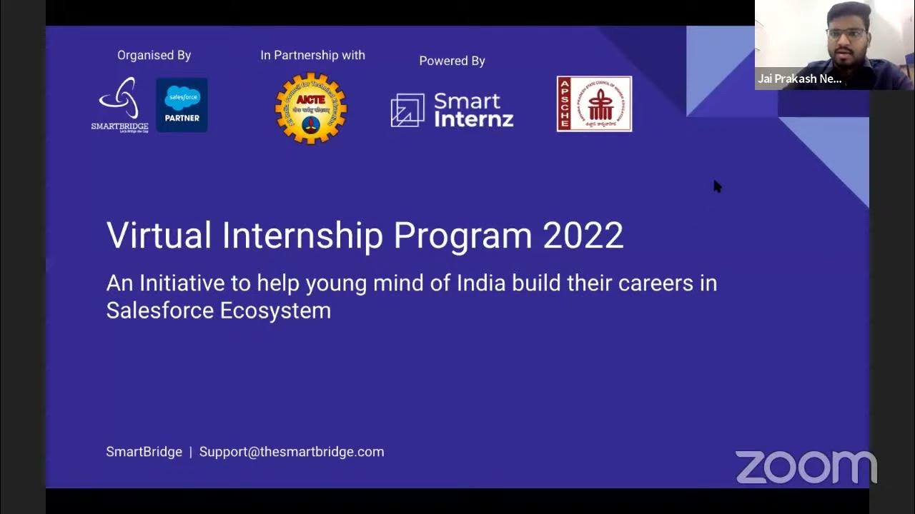 Orientation Salesforce Supported Virtual Internship Program YouTube