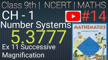 Class 9th Maths NCERT example 11 representation of 5.37777 on number line CH- 1 Number Systems