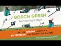 Bosch green gardening range  5 off this easter at powertool world