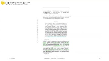 Lecture 6 - Visual-Language Models Introduction Part-III: Image-Bind, Language-Bind, LLaVA