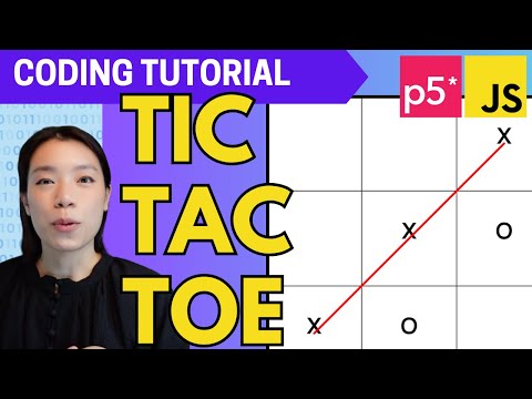 p5.js Coding Tutorial |  Tic Tac Toe
