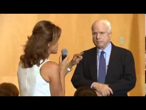 Syrian Woman Rips Into McCain At Town Hall For His Support For Bombing Syria 9 5 2013