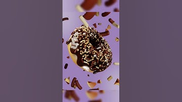 Doughnut | 3D Animation(Blender) | Following @Blender Guru Tutorial #shorts