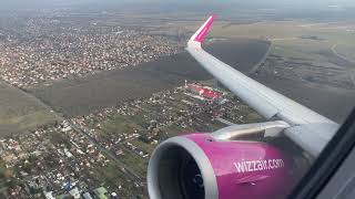 Wizz Air Takeoff at Budapest, Hungary