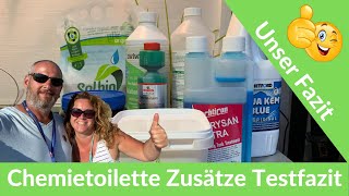 Unser Fazit: Klo Test Spezial Wohnmobil 😱 #Toilettenzusätze für Camping WC 🚽