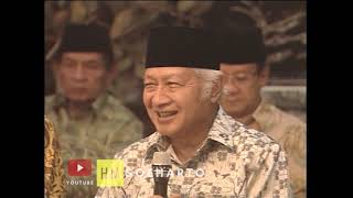 Presiden Soeharto Buka Puasa Dengan Dewan Pembina Golkar, 4 Februari 1997