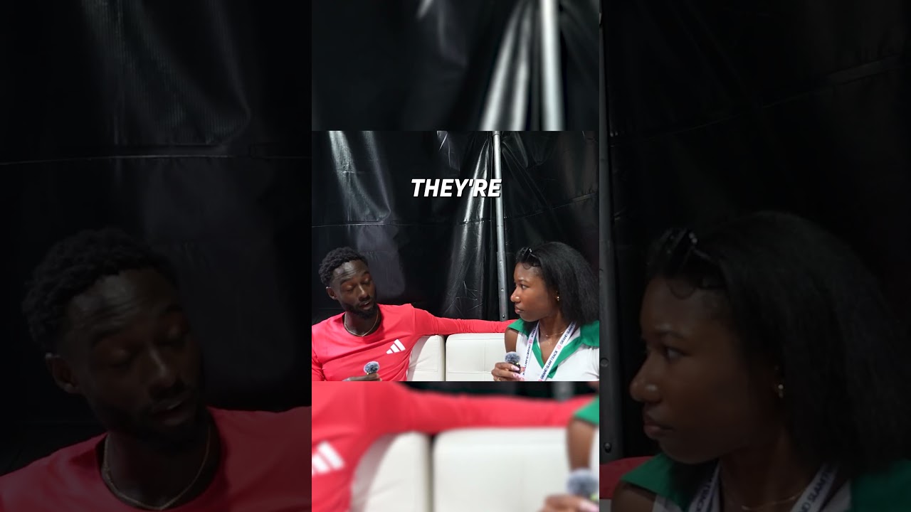 Jereem Richards takes the win in the Men’s Long Sprints, earning $100,000 for his family. #GSTMiami