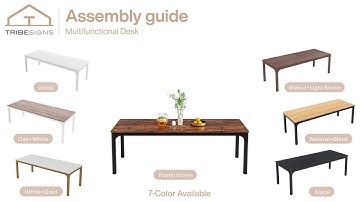 YS0060/YS0097/YS0134/YS0151/YS0178/YS0208/YS0209 - Installation Guide - Computer Desk #computerdesk