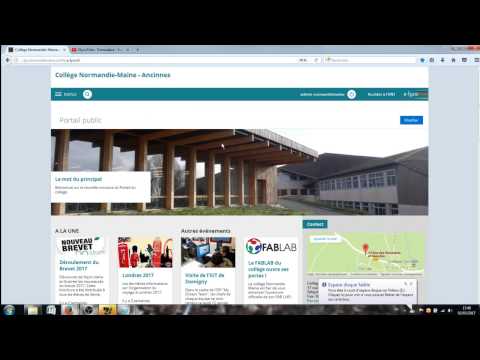 e-lyco tutoriel 2 :  Le portail public