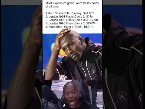 THE GAME-WORN JERSEY AUCTION MARKET JUST CROSSED INTO ABSOLUTE INSANITY! 🤑🔥 #shorts #MichaelJordan