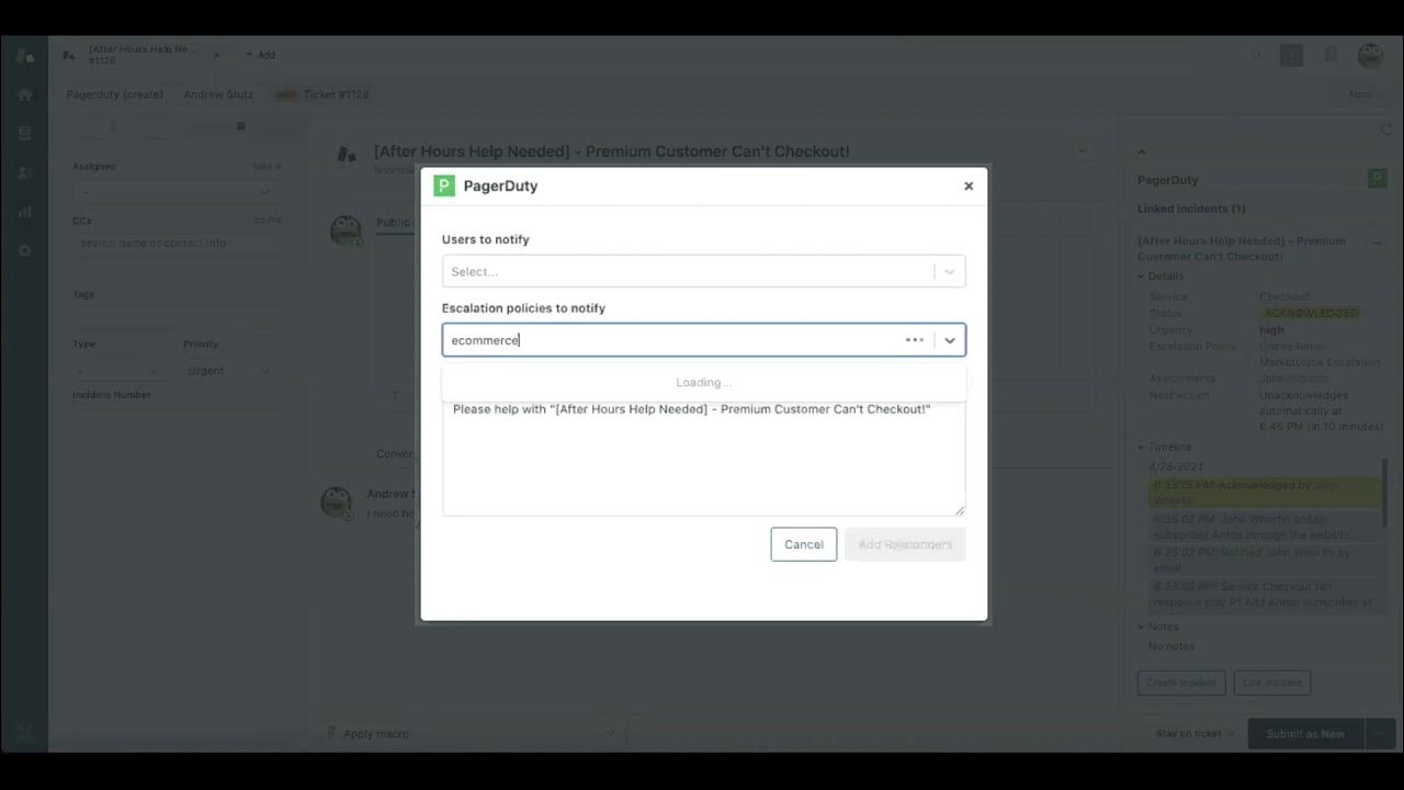PagerDuty's Zendesk Integration 24 x 7 After Hours Use Case YouTube