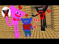 Monster School : Fat Huggy Wuggy and Kissy Missy vs Killy Willy - Love Story - Minecraft Animation
