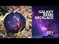 Resin GALAXY necklace DIY