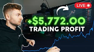 LIVE TRADING CRYPTO  How To Profit $5,772 In a Week | 10x Strategy