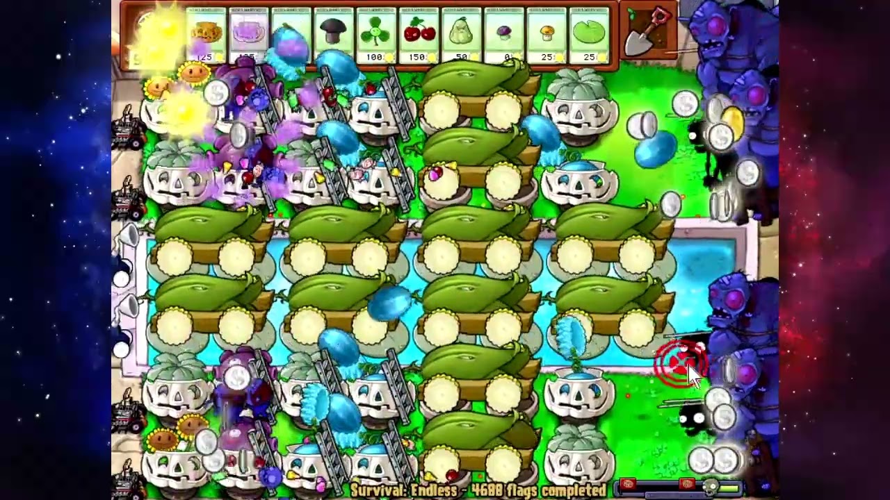 Plants Vs Zombies (Survival: Endless) - Flag 4681 to 4700