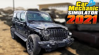 Новое DLC Jeep | RAM - Реставрация Jeep Wrangler - Car Mechanic Simulator 2021 #210