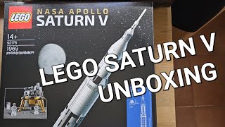 NASA Apollo Saturn V LEGO Ideas set unboxing!