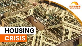 Australian home values fall as construction industry faces crisis | Sunrise