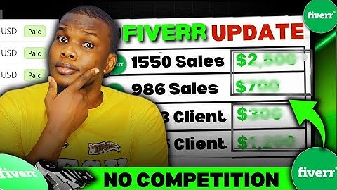 Low Competition Fiverr Gig PAY!NG Right Now - High Sales - USA Clients - NO Skill 🤑