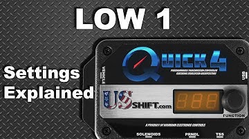 Low 1 Settings Explained