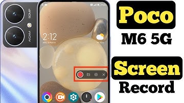 How to record screen in Poco M6 5G with audio || Poco M6 5G me screen recording kaise kare ||