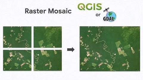 Create an image mosaic (merge raster) with QGIS or GDAL