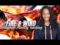 Fire  wind in worship  prophetic dance prophetic flag teaching