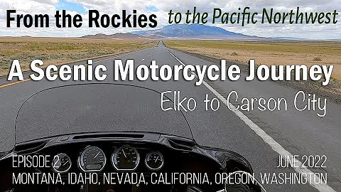 Scenic motorcycle ride  Ep 2, Elko NV - Carson Cit...