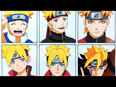 Video Cách vẽ Naruto vs Boruto | How To Draw - youtube