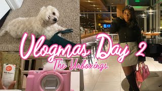 VLOGMAS DAY 2 | The Unboxings