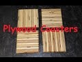 Plywood coasters