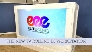 Rolling DJ TV Workstation | DJ Setup | DIY DJ Booth.