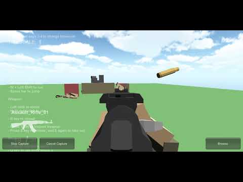 Unity 3D FPS mesh splatting physics test